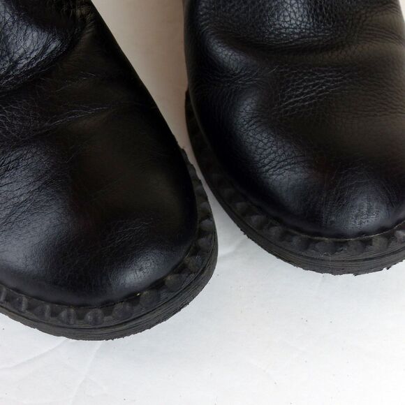 Gentle Souls Kenneth Cole Boot Women 7.5 Black Binta Moto Bootie2 Leather Buckle - Picture 4 of 14